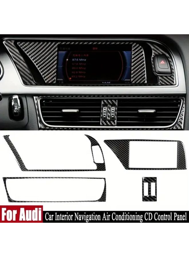 Carbon Fiber Interior Control Panel Sticker Type C LHD For Select Car Models - Image 1