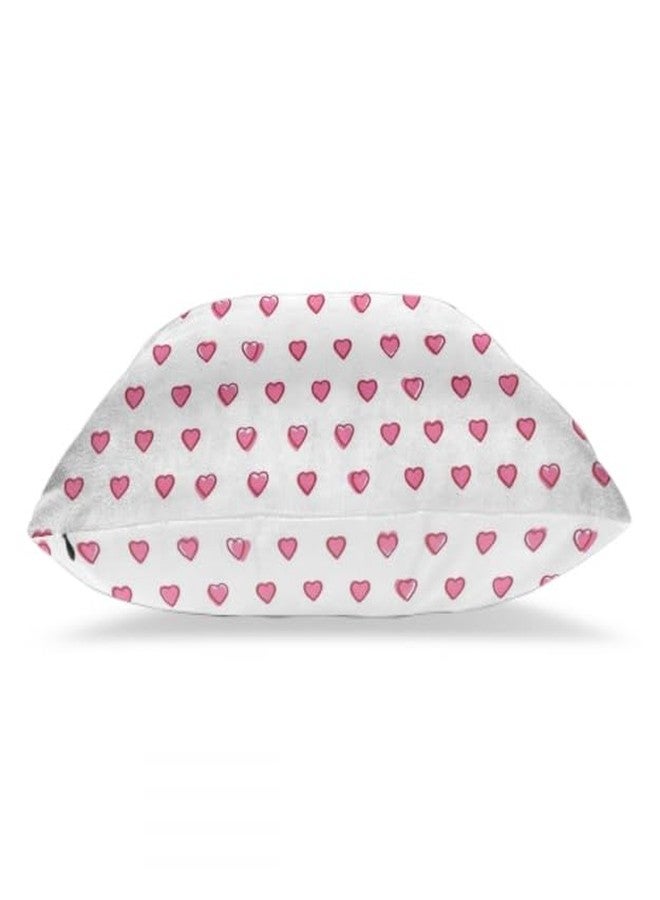 Pink Preppy Pillows Cover, Square Roller Cushion Rabbit Cases for Sofa and Bedroom 18x18 inch (2pcs) - Image 4