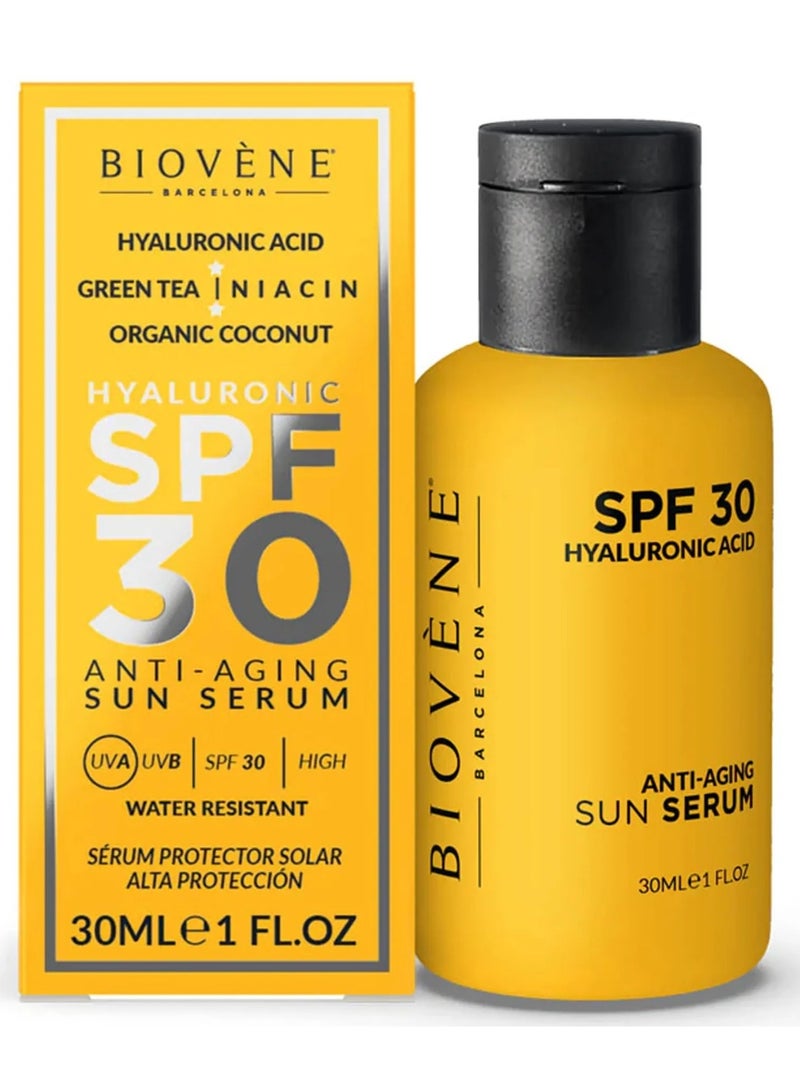 Biovene Barcelona Hyaluronic Spf 30 Anti Aging Sun Serum 30 ML - Image 1
