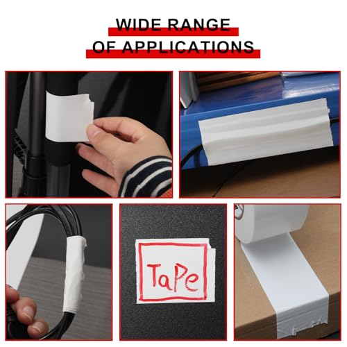 WELSTIK Professional Duct Tape 3 Pack,1.88" x 30 yd Waterproof Tape Fabric Coloured Gaffer Tape for Repairs, DIY, Crafts, Indoor and Outdoor Use,White - Image 4