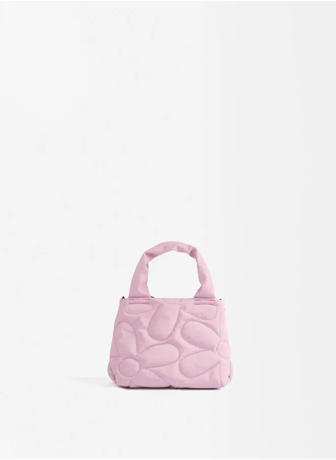 PARFOIS Quilted Nylon Tote Bag