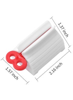 Oasisgalore 3pcs Rolling Tube Toothpaste Squeezer Toothpaste Seat Holder Dispenser for Bathroom（Mix Color）  - Image 2