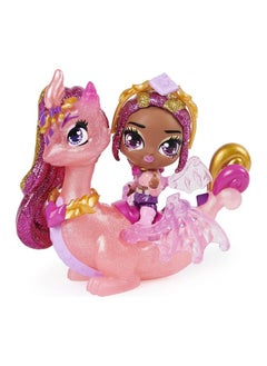 HATCHIMALS Hatchimals Pixies Riders, Crystal Charlotte Pixie and Draggle Glider Set with Mystery Feature  - Image 1
