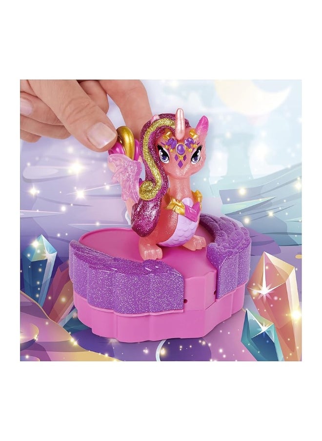 Hatchimals Pixies Riders, Crystal Charlotte Pixie and Draggle Glider Set with Mystery Feature
