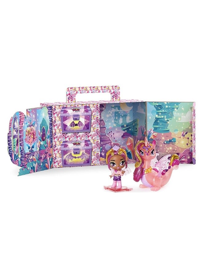 Hatchimals Pixies Riders, Crystal Charlotte Pixie and Draggle Glider Set with Mystery Feature