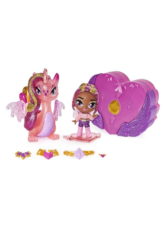 Hatchimals Pixies Riders, Crystal Charlotte Pixie and Draggle Glider Set with Mystery Feature