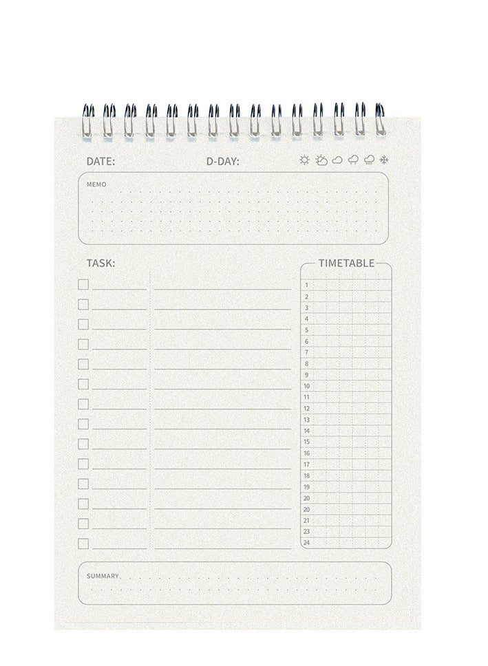 Generic A5 Daily Planner Notebook - 160 Pages, Schedule & Task Organizer for Office and School Supplies - Image 1