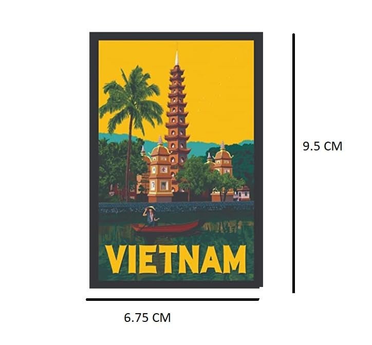 Skywalk Souvenir Vietnam Wooden Fridge Magnet (Multicolor) - Image 2