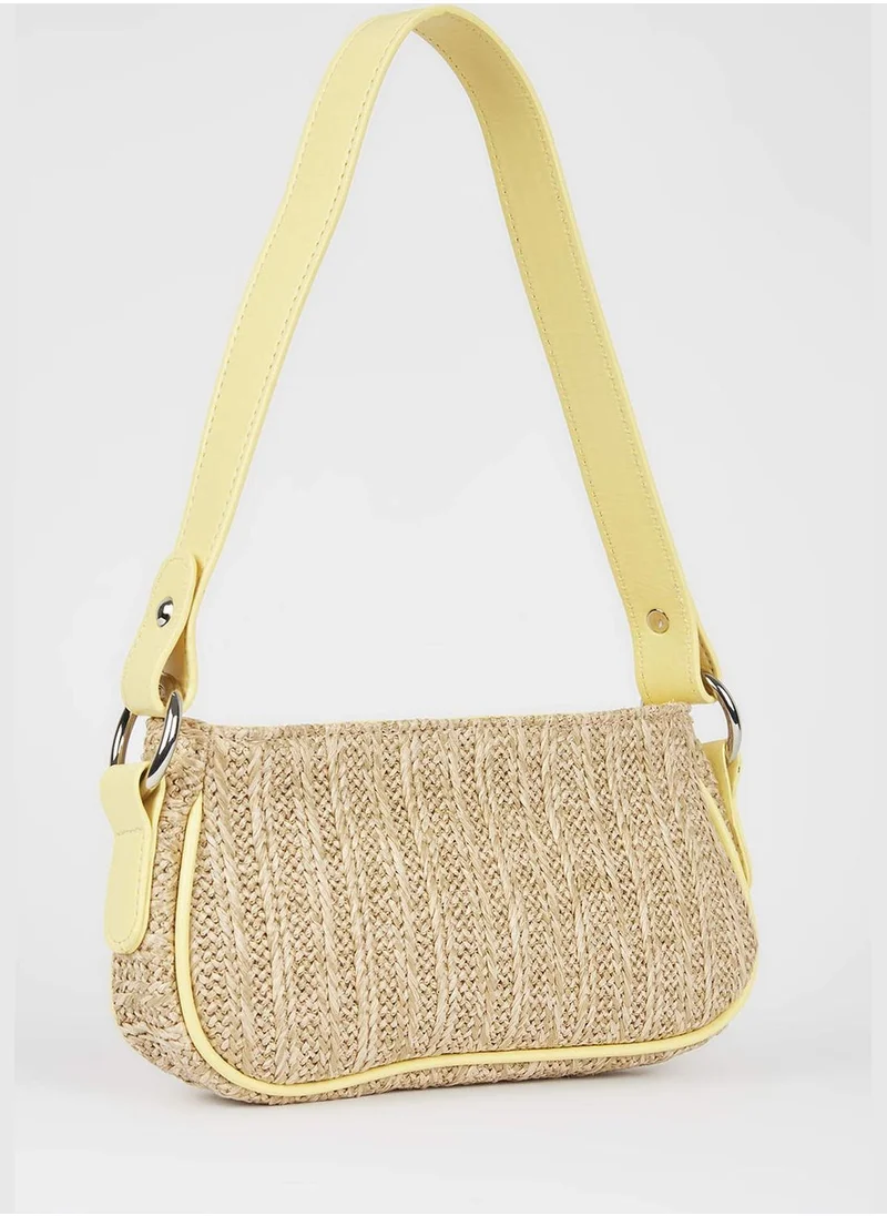 ديفاكتو Straw Shoulder Bag