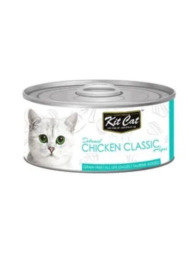 Kit Cat Chicken Classic For Cat 80g  - Image 1