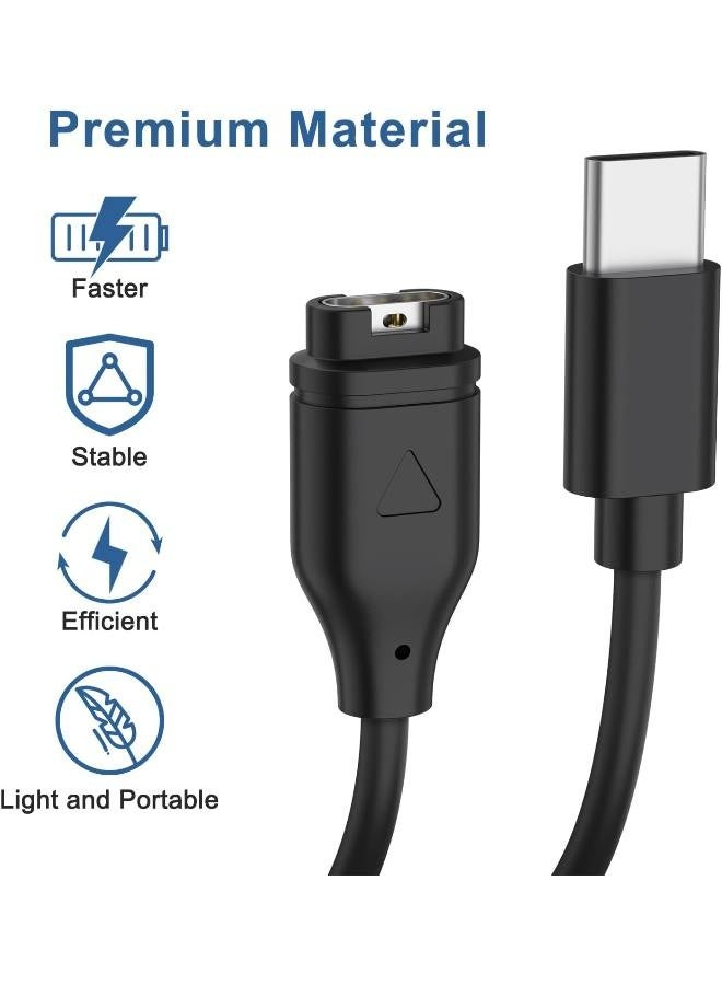 Watch Replacement Usb Charger 1M Cable Charging For Garmin Vivoactive 3 4 4S Fenix 7 7X 6 6S Pro 5 5X Plus Forerunner 955 935 945 Vivomove 3 3S Vivosport Venu Sq/Instinct 2 2S - Image 2