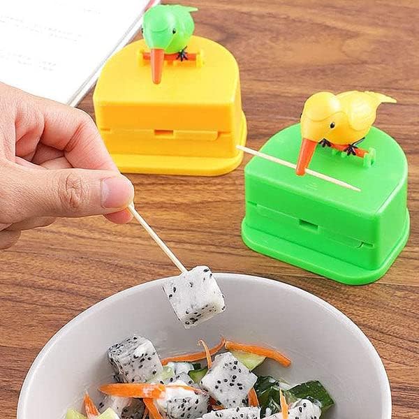 HMV MALL HMV MALL Cute Bird Toothpick Dispenser Bird Shape Toothpick Holder Box With Toothpicks for Home Kitchen Party Hotel Restaurant Multi Color - Image 2