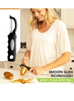 advanced rotating vegetable peeler black