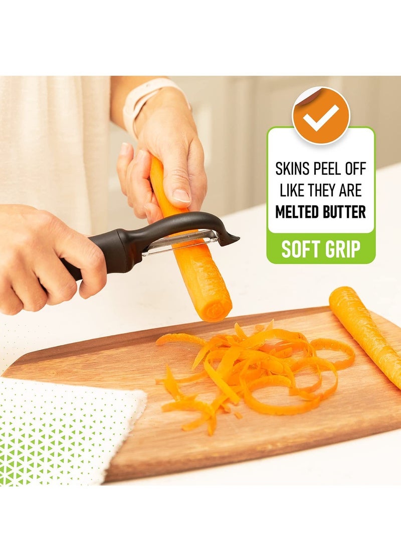 Generic - advanced rotating vegetable peeler black - Image 1