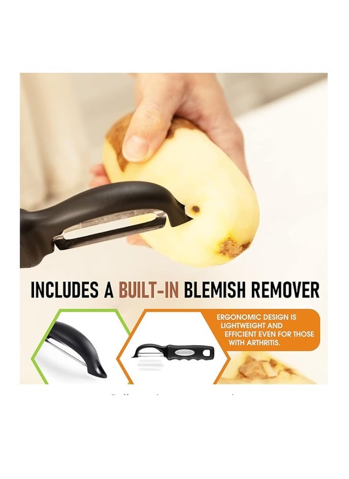 Generic - advanced rotating vegetable peeler black - Image 1