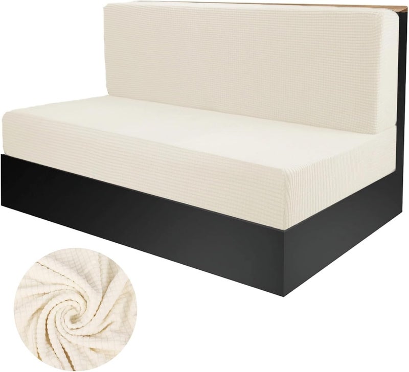 Elastic Rv Cushion Covers for Dinette Bench & Backrest, Stretchy and Universal Fit, Machine Washable, and Comfortable - Image 1