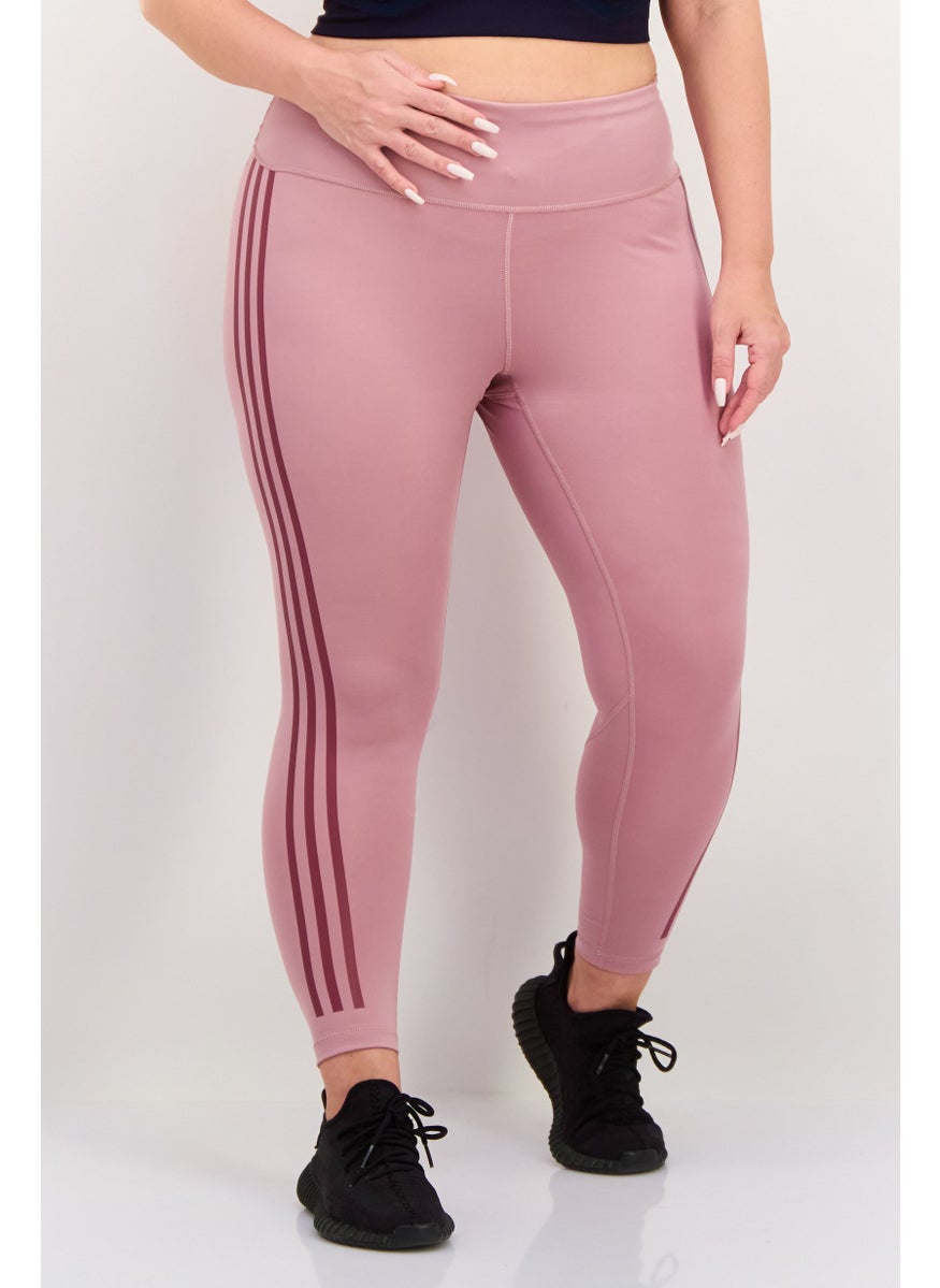 Adidas Women Plus Size Tight Fit Training Leggings, Mauve  - Image 1