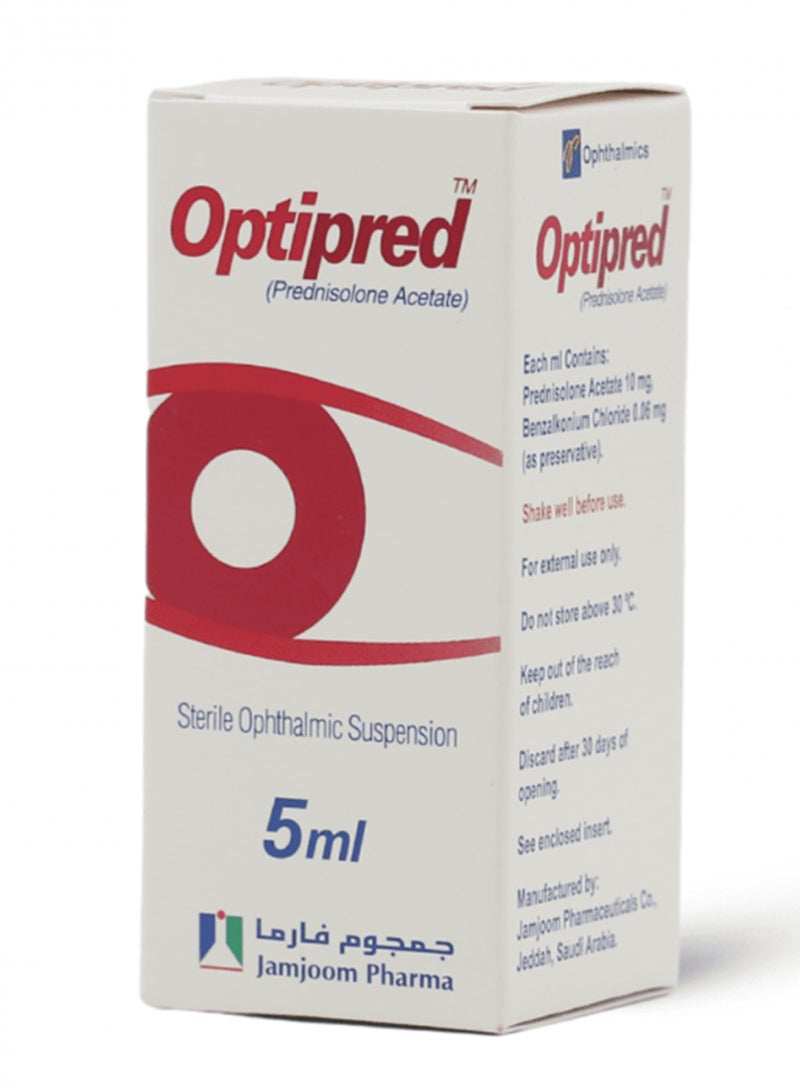 Optipred, Sterile Ophthalmic Solution, Anti-Inflammatory 5ml