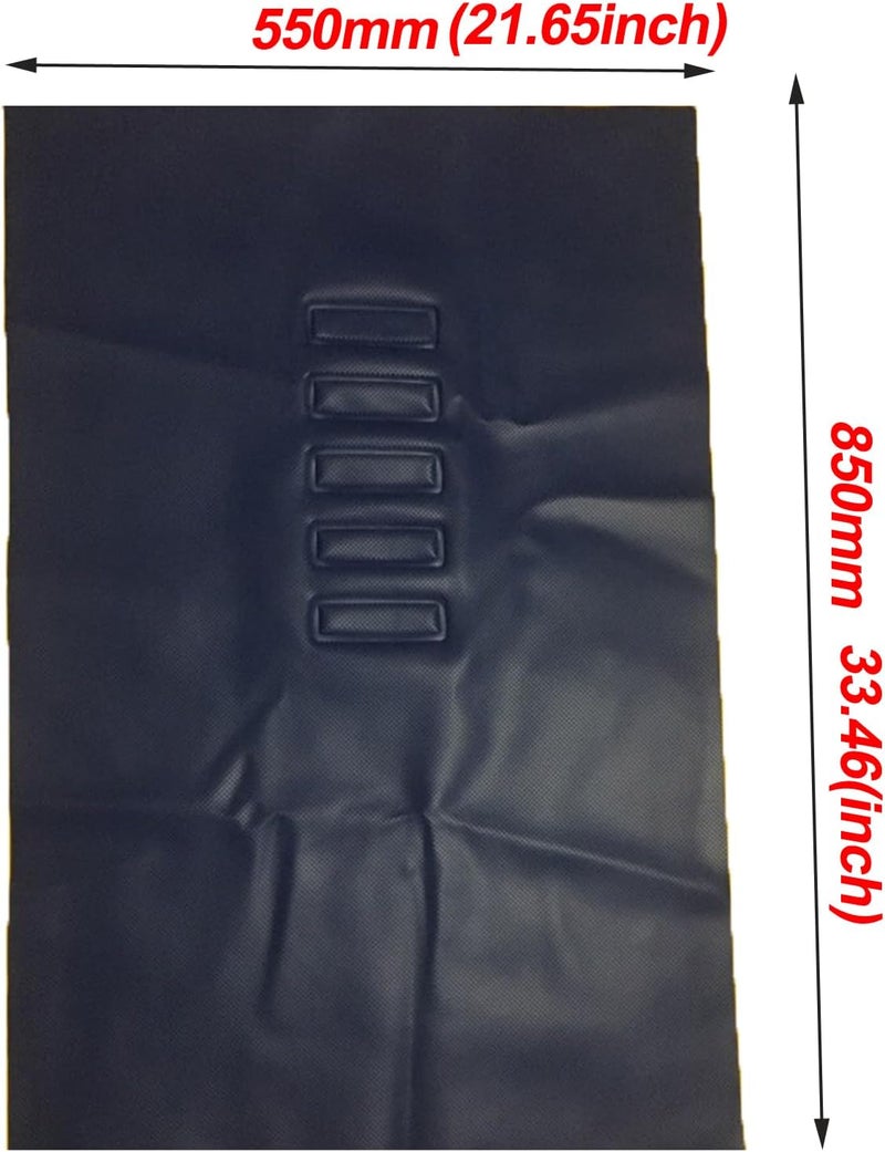 Carmoeignin Motorcycle Universal ATV Seat Cover Non-Slip Rubber for Yamaha Raptor 700 700R Honda TRX450 TRX 450 ER/TRX 450R Suzuki Kawasaki Polaris (Black) - Image 3