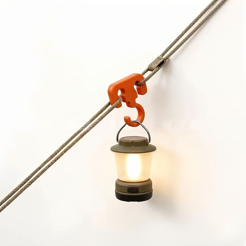 Multifunctional Camping Hooks 4 Pack Durable Plastic Clothesline Hangers Indoor Outdoor - Image 4