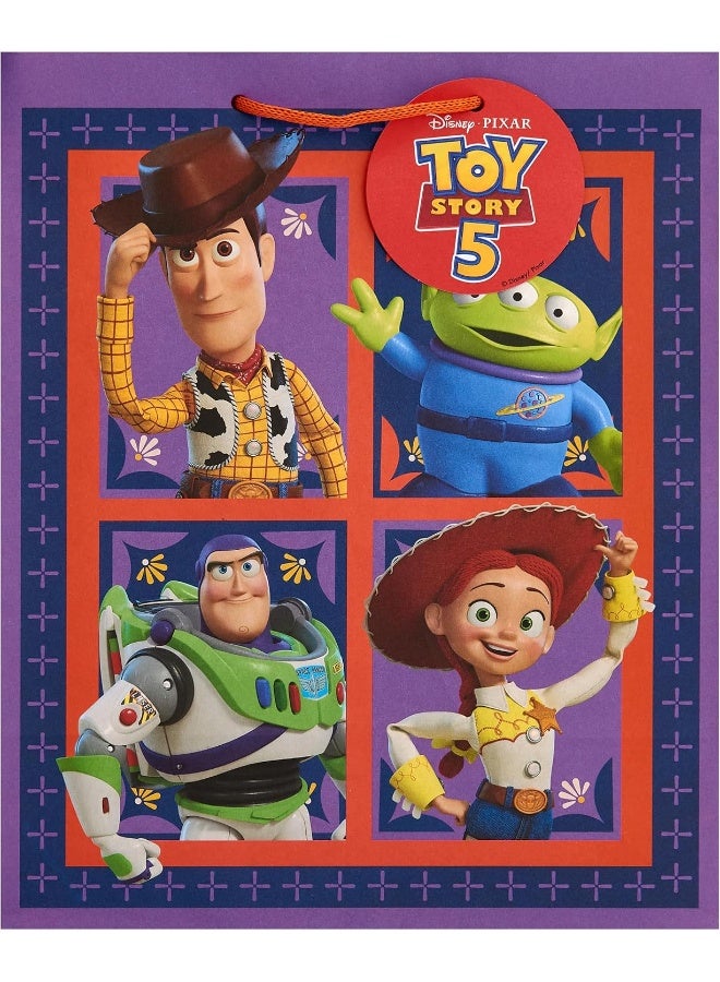 UK Greetings Disney Pixar Toy Story 5 Large Gift Bag (33 x 36.6 cm) - Image 1