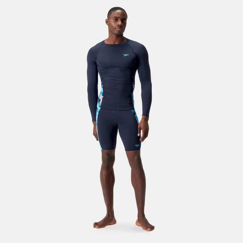 speedo Mens Endurance+ Splice Swimming Rashguard