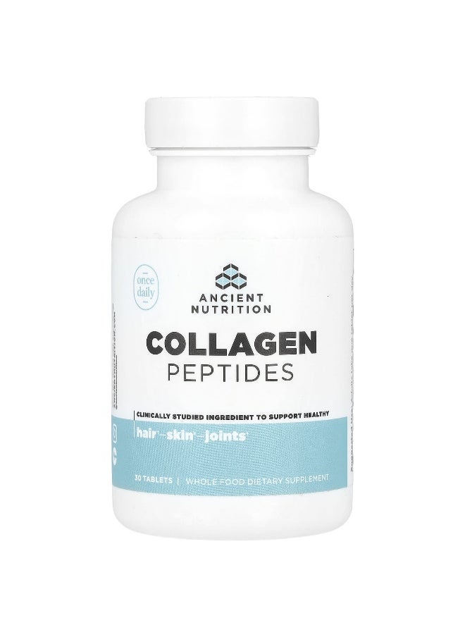 Ancient Nutrition - Ancient Nutrition, Collagen Peptides, 30 Tablets - Image 1