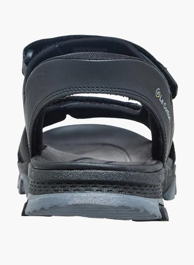 Le Confort BLACK Men Hook & Loop Comfort Sandals for Men | Best Price UAE