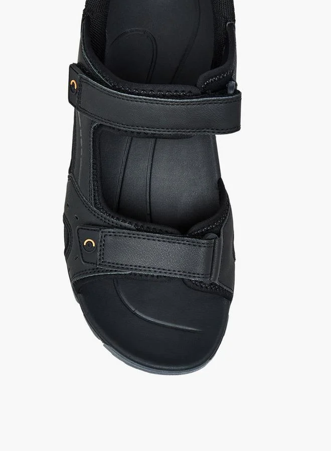 Le Confort BLACK Men Hook & Loop Comfort Sandals for Men | Best Price UAE