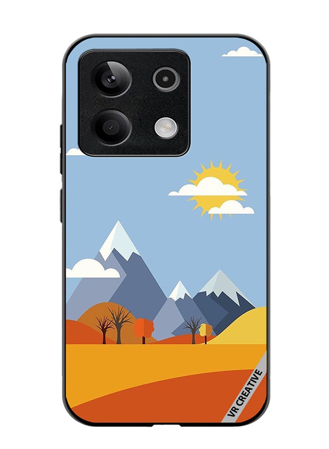 VR CREATIVE Protective Case Cover For Xiaomi Poco X6 Mountains Abstract Design Multicolour - Image 1
