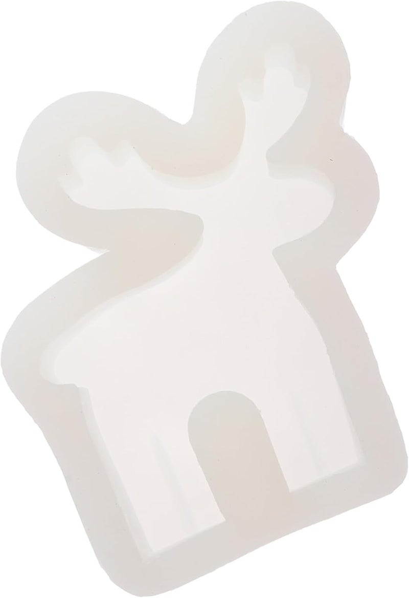 ABOOFAN Silicone Elk Candle Mold Christmas DIY 3D Scented Candle Making Mold Festival Craft Supplies - Image 1