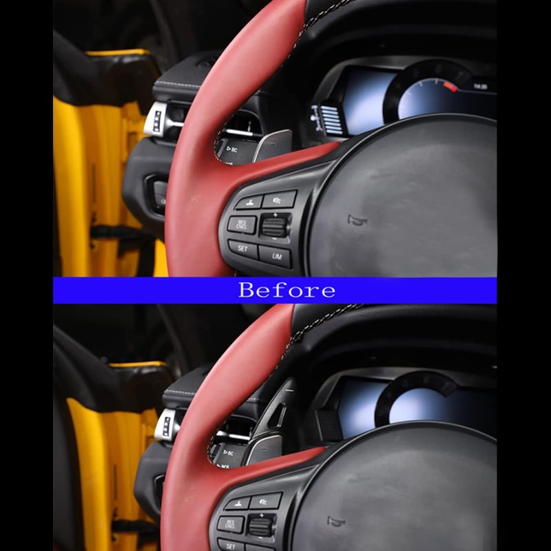 Qiilu High Performance Aluminum Alloy Steering Wheel Shift Paddles for GR A90 2019‑2022 - Paddle Shifter Cover (Black) - Image 3