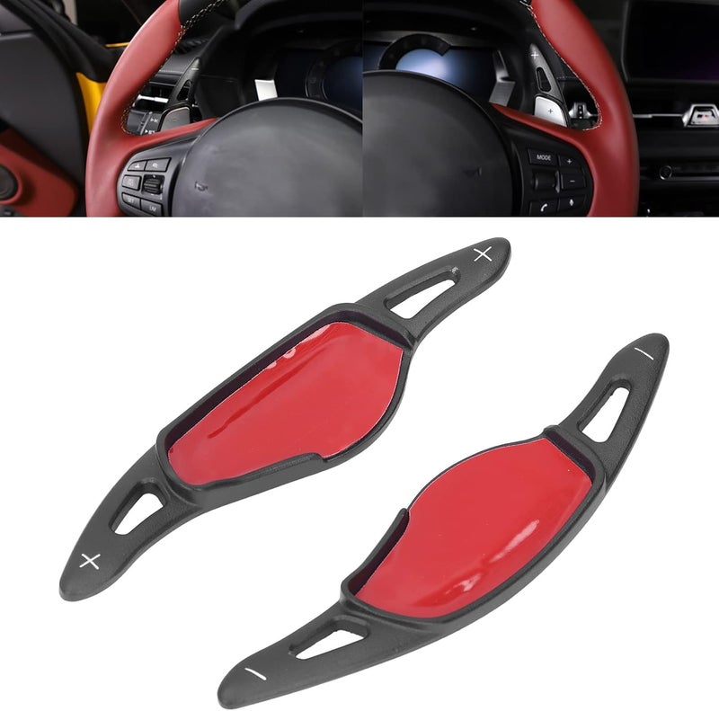 Qiilu High Performance Aluminum Alloy Steering Wheel Shift Paddles for GR A90 2019‑2022 - Paddle Shifter Cover (Black) - Image 5