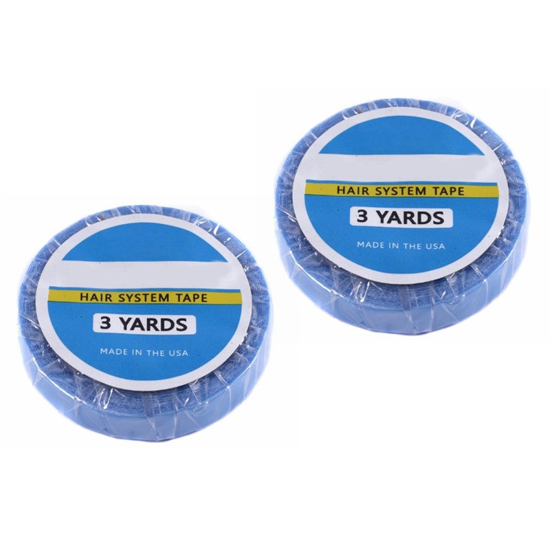 2 Rolls Wig Support Tape Waterproof Sweatproof Strong Adhesive Hair System Tape Roll 8.9ft Length - Image 3