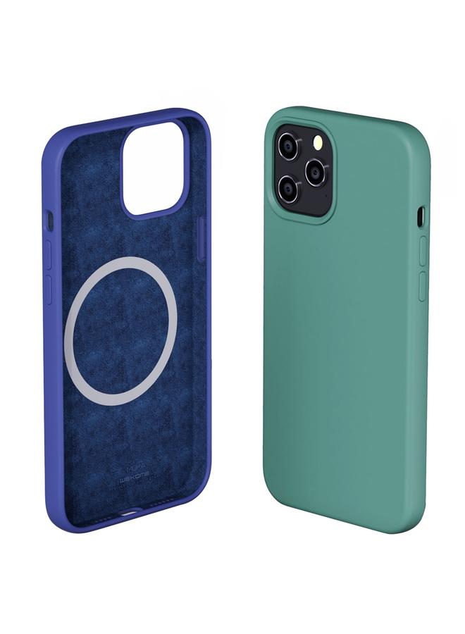 دبليو كيه جراب لهاتف iPhone 12 / 12 Pro WPC-005 iDeal Series المغناطيسي السائل من السيليكون مع تغطية كاملة ومضاد للصدمات Magsafe مع مغناطيس شحن Magsafe - Image 4