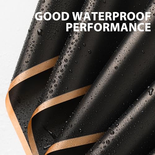 NESCCI 20 Sheets Flower Wrapping Paper - Waterproof Floral Bouquet Wrapping Paper, Florist Supplies Packaging Paper for Wedding Birthday Gift DIY (Black) - Image 3