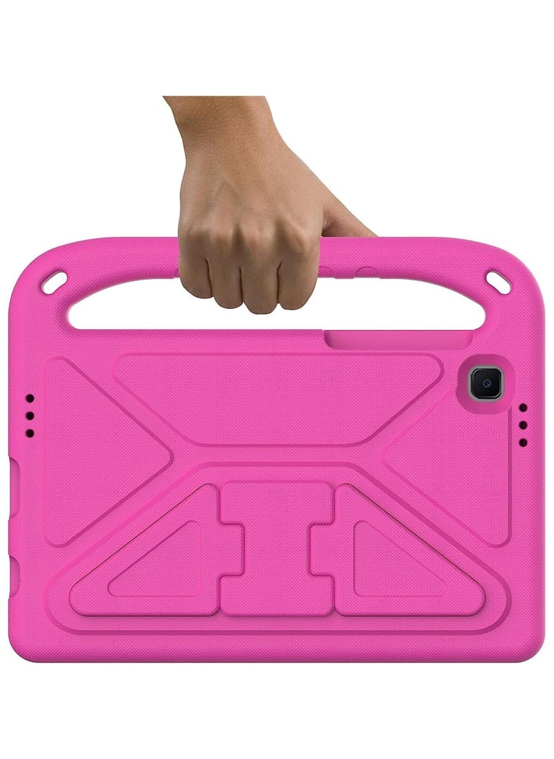 Kids Case for Samsung Galaxy Tab A7 Lite 8.7 Inch 2021 Tablet (SM-T220 / SM-T225), Light Weight Shockproof Case with Handle Kickstand Protective Case for Tab A7 Lite 8.7" (Rose Red)