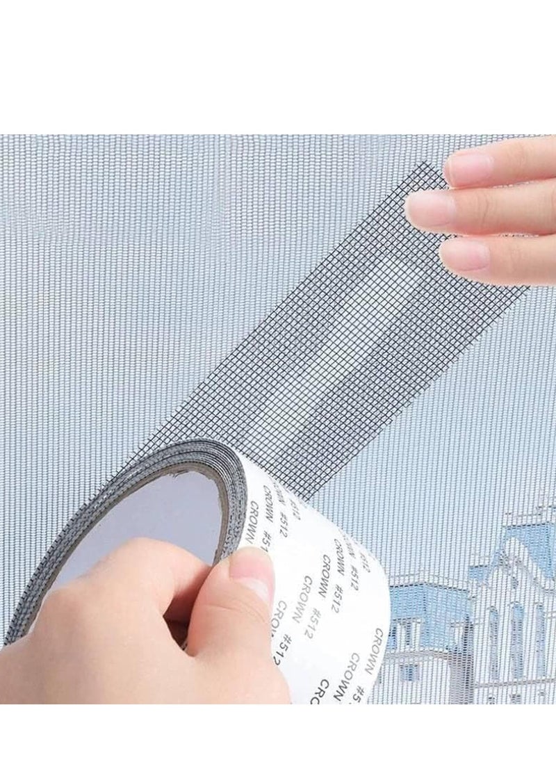 Generic - Adhesive tape for repairing holes and tears in window and door wires, made of mesh fiberglass to prevent the entry of mosquitoes and insects - Image 1