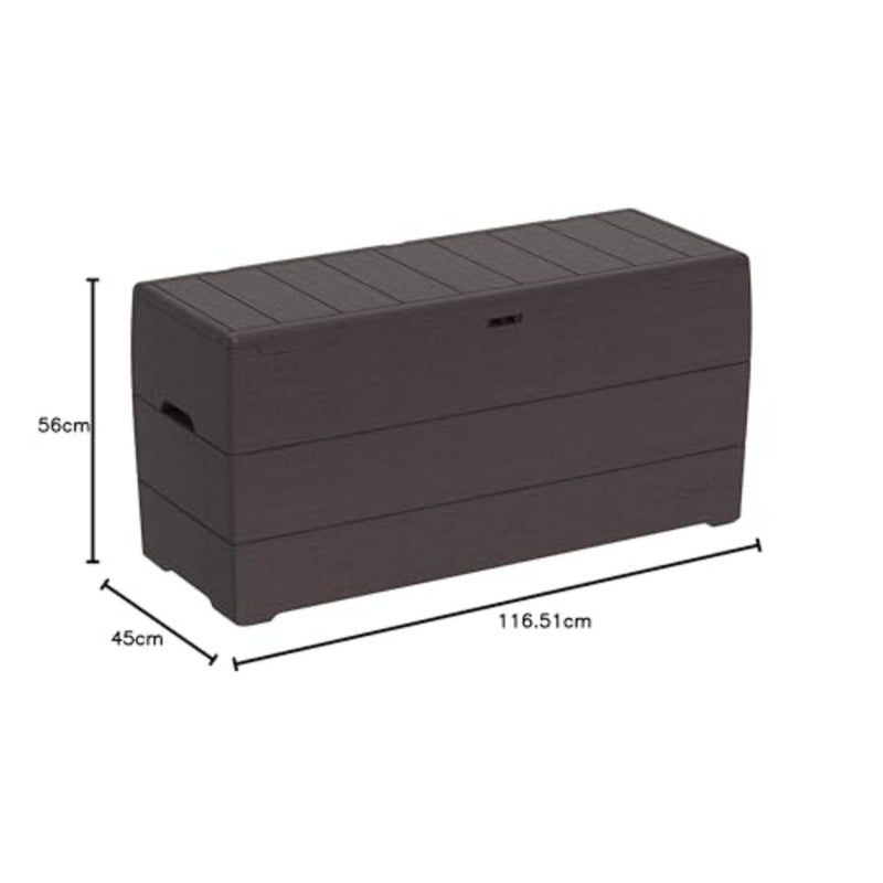 Plastic Cedargrain Deck Storage Box 270 Liters For Indoors And Outdoors - Image 4