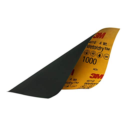 3M Wetordry Sandpaper, 32021, 1000 grit, 9 in x 11 in, 5 Sheets Per Pack - Image 4
