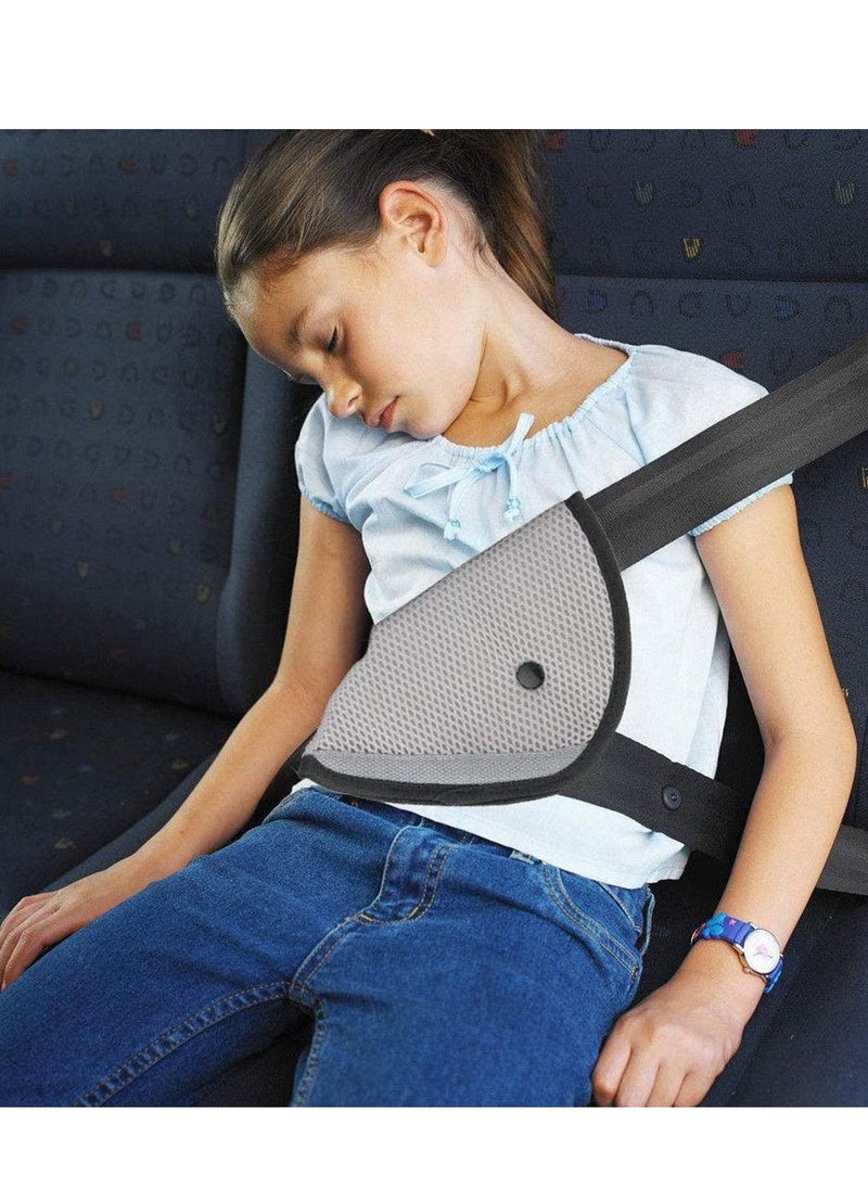 SYOSI MixColours Seat Belt Adjuster and Pillow with Clip for Kids Travel, Neck Support Headrest Seatbelt Pillow Cover & Seatbelt Adjuster for Child, Car Seat Strap Cushion Pads for Baby Short People Adult  - Image 4