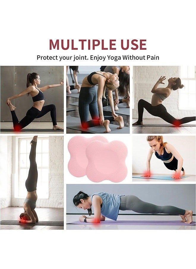 Generic 2-Piece Yoga Knee Pad, Anti Slip Foam Yoga Kneeling Pad, Soft Yoga Knee and Elbow Wrist Pads for Kneeling Down Workout Pilates Exercise  - Image 5