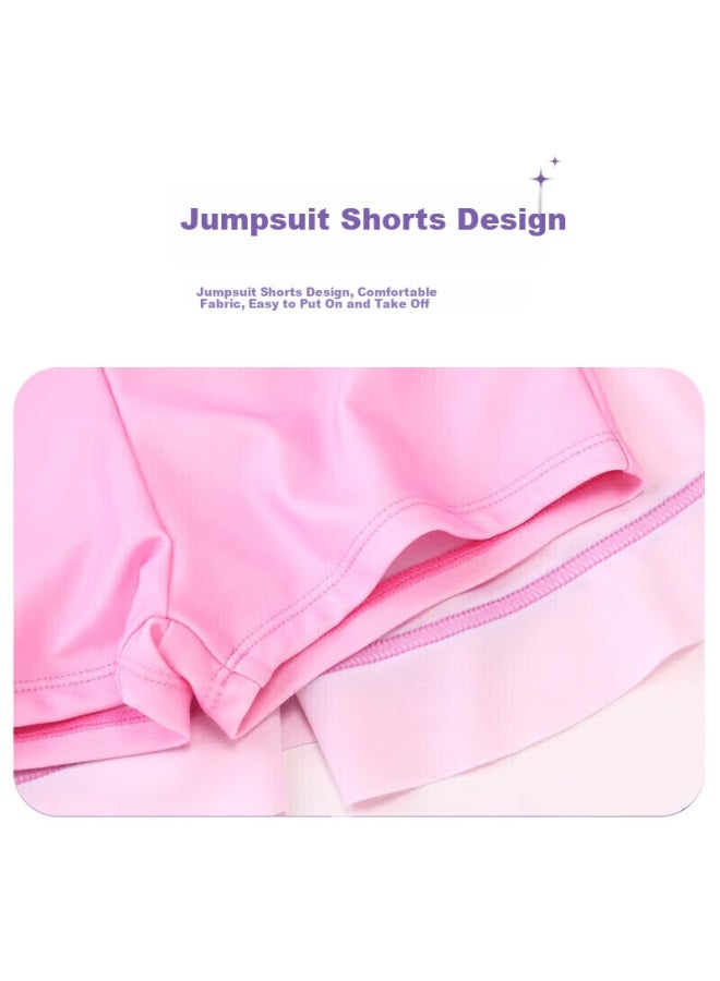 Yuke Children's Swimsuit Girls Swimwear Baby Cute Swimsuit Navy Blue L - Image 1