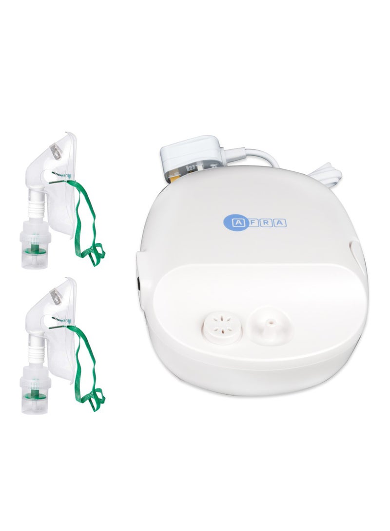 AFRA AFRA Compressor Nebulizer AF-400CN – White, AC Powered, Includes Accessories, 2-Year Warranty