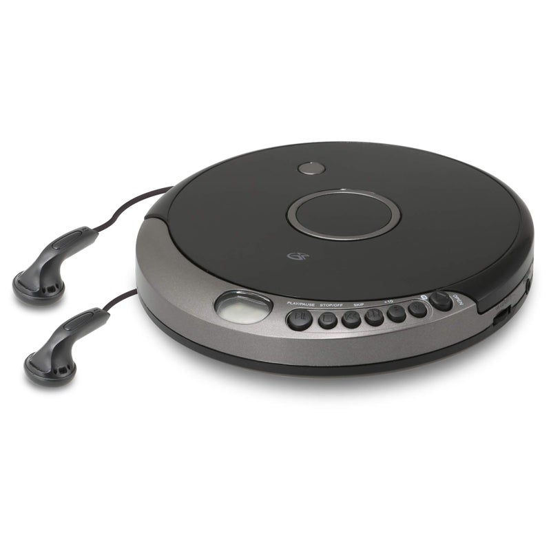 GPX PCB319B Portable Cd Player with Bluetooth, Includes Stereo Earbuds, Black - Image 3