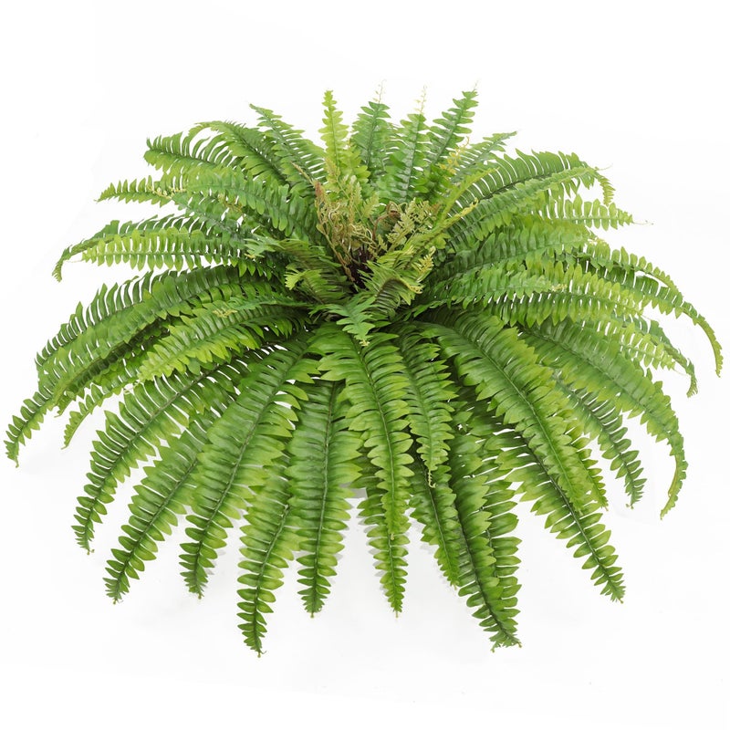 Galebeiren Artificial Ferns for Outdoors  Indoors 45 Large Faux Ferns 63 Fronds Fake Boston Fern Plant for Planter Garden Porch Entrance Home Windowsill Yards Farmhouse Decoraction 1 Stem