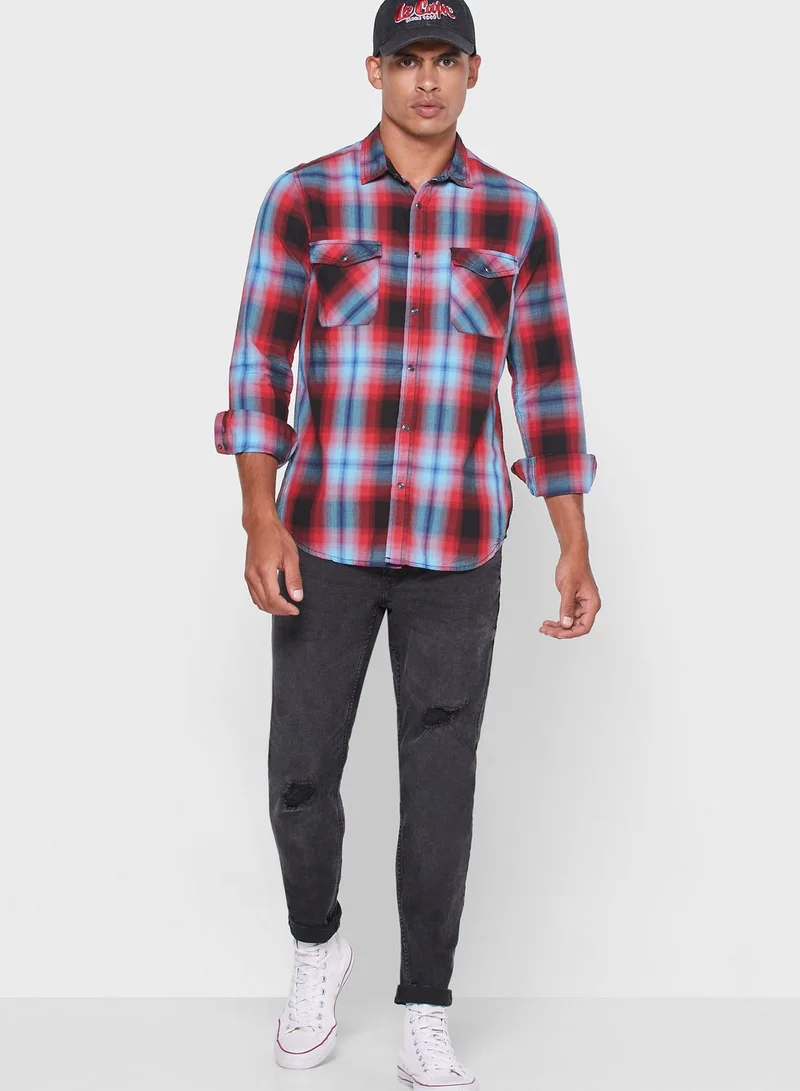 Lee Cooper Checked Regular Fit Shirt