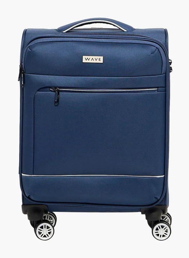 Wave NAVY Solid Softcase Trolley Bag With Retractable Handle  | Best Price UAE