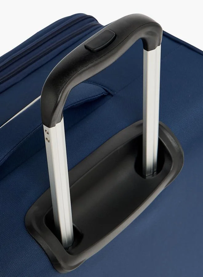 Wave NAVY Solid Softcase Trolley Bag With Retractable Handle  | Best Price UAE