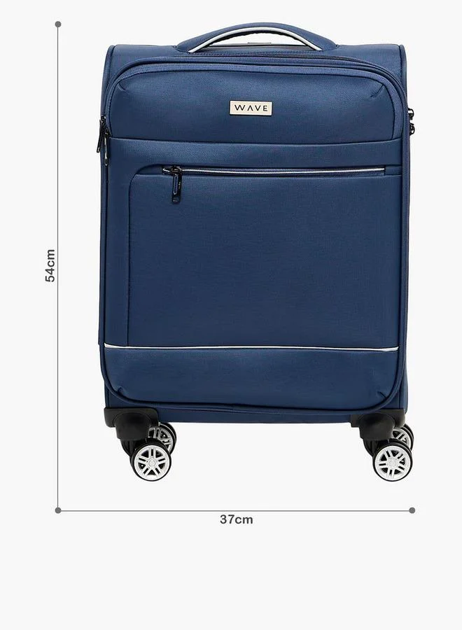 Wave Solid Softcase Trolley Bag With Retractable Handle